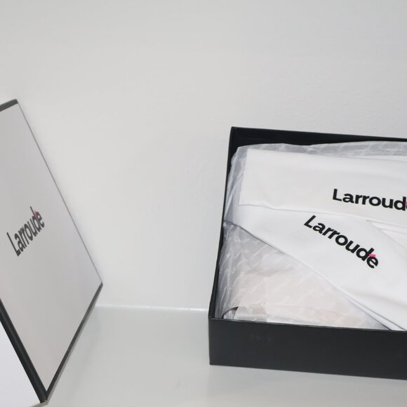 Larroudé Dolly Heeled Mules Made in Brazil Neutral Woven Open Toe Neutral US 10 - Picture 6 of 10